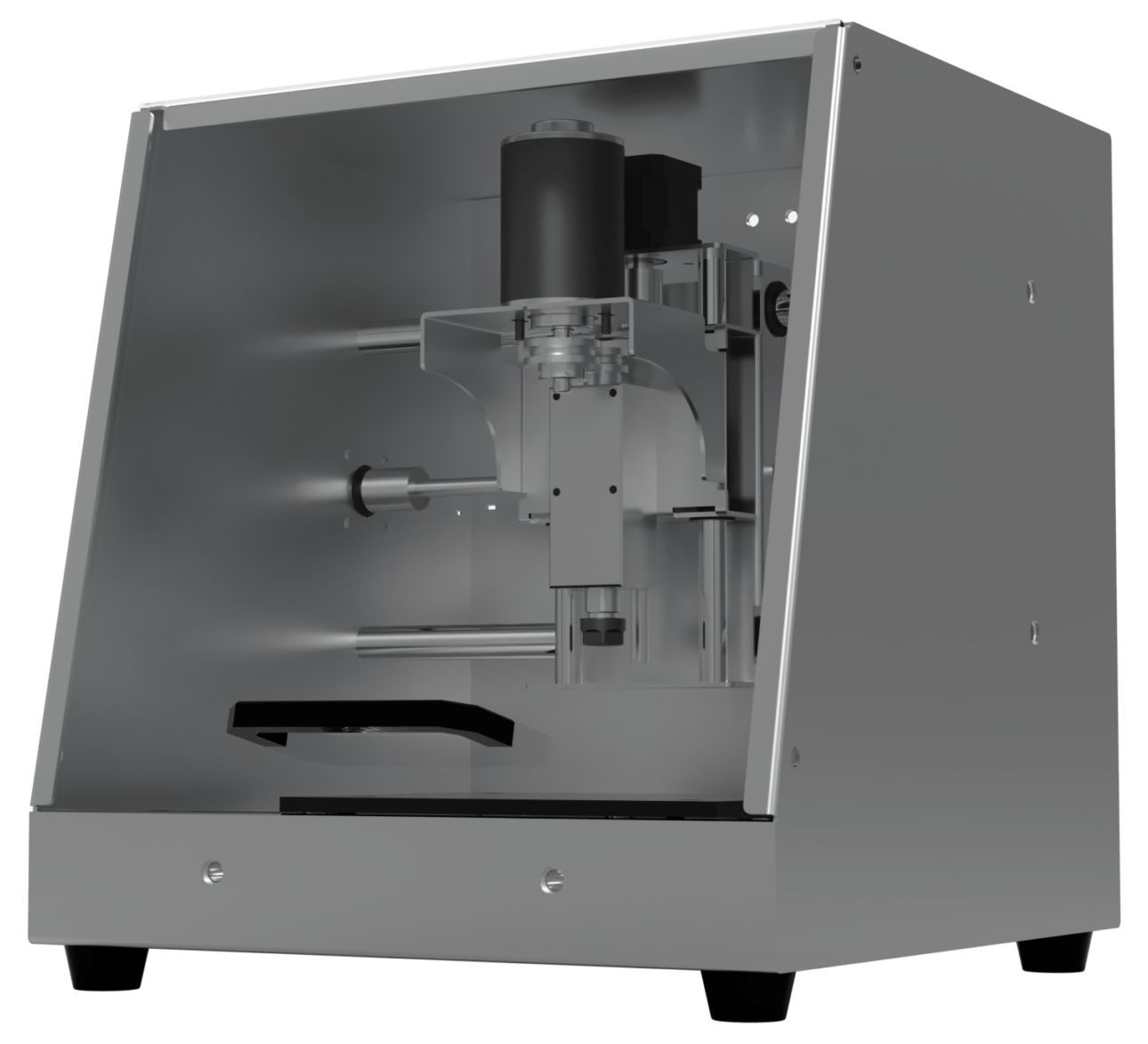 SUS板金筐体の卓上CNC MetallKraft Mill